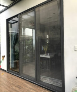 Cửa lưới chống muỗi Inox dạng lùa ray đơn