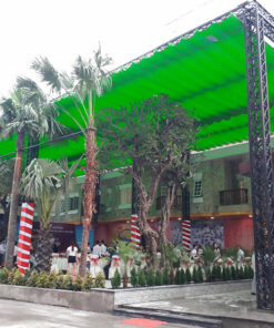 Mái xếp nhà hàng che nắng mưa Hòa Phát