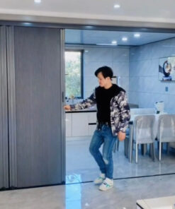 4-rèm tổ ong hệ ray xếp xích